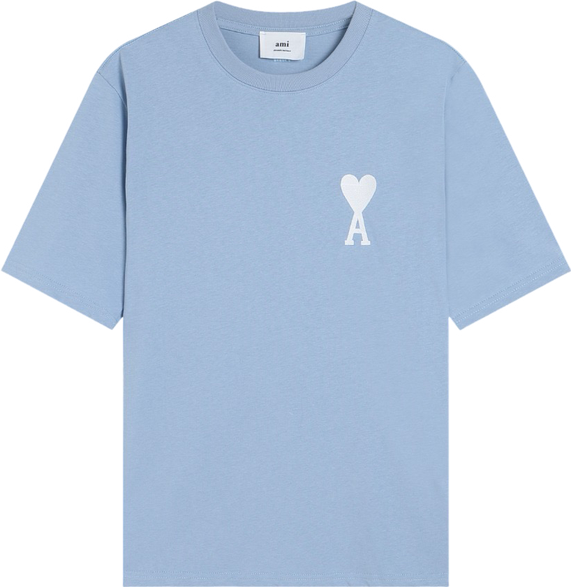 T-shirt blanc à petit logo ami de cœur beige