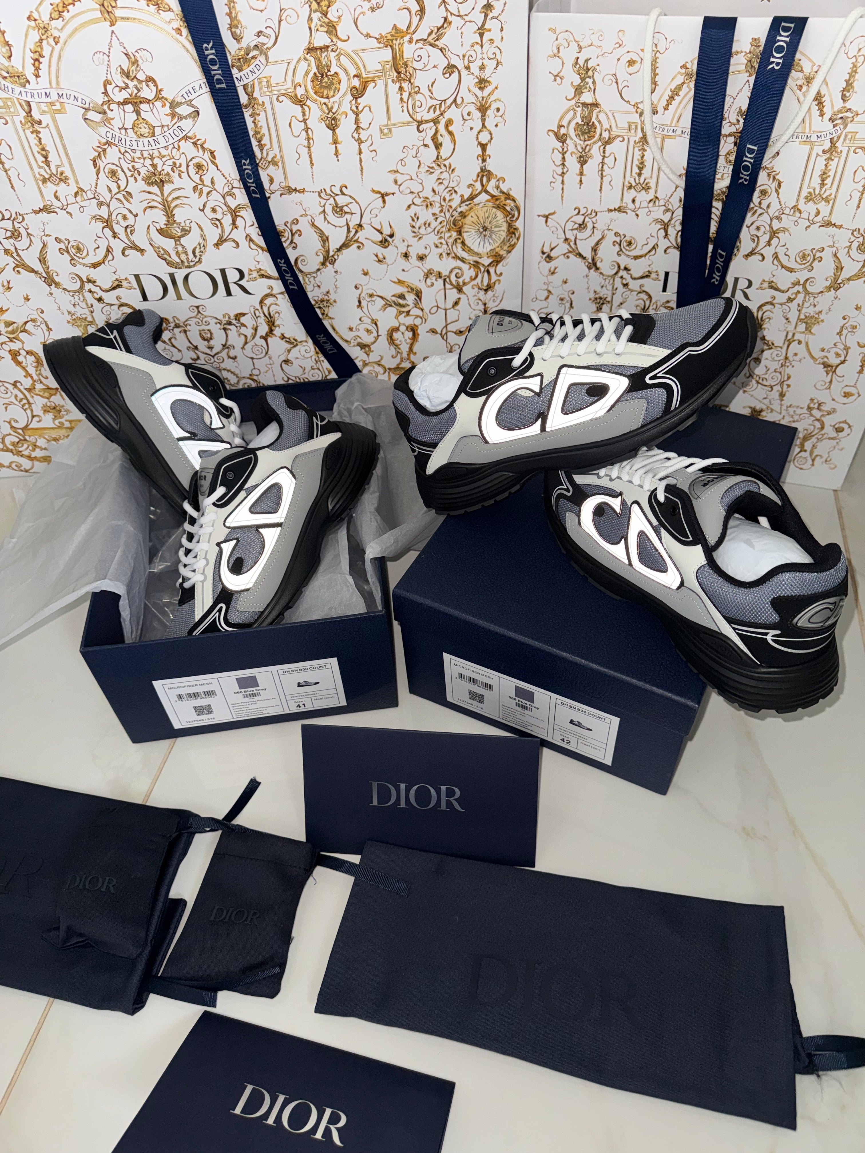 B30 V2 SNEAKERS VERY SMOOTH VERSION GRAY WHITE REFLECTIVE REACTION CORRECT INVOICE COMPLETE PACKAGING