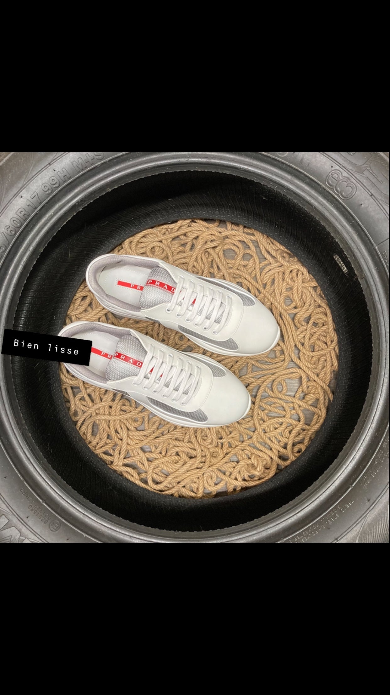 Sneakers Prd America ´ s Cup Gomme & tissu bike white