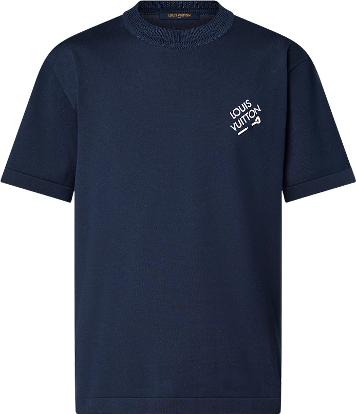 Tee-shirt manches courtes à signature brodée