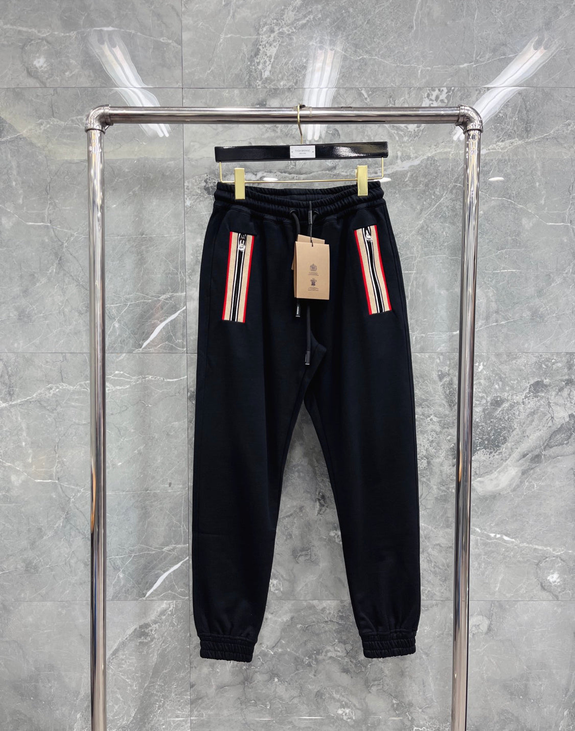 Burbe Trainingsanzug schwarz orange