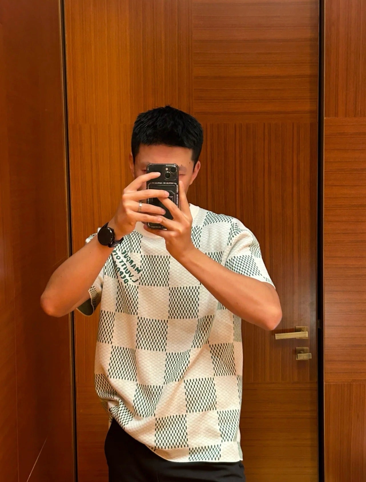 Lv Damier Mesh T-Shirt