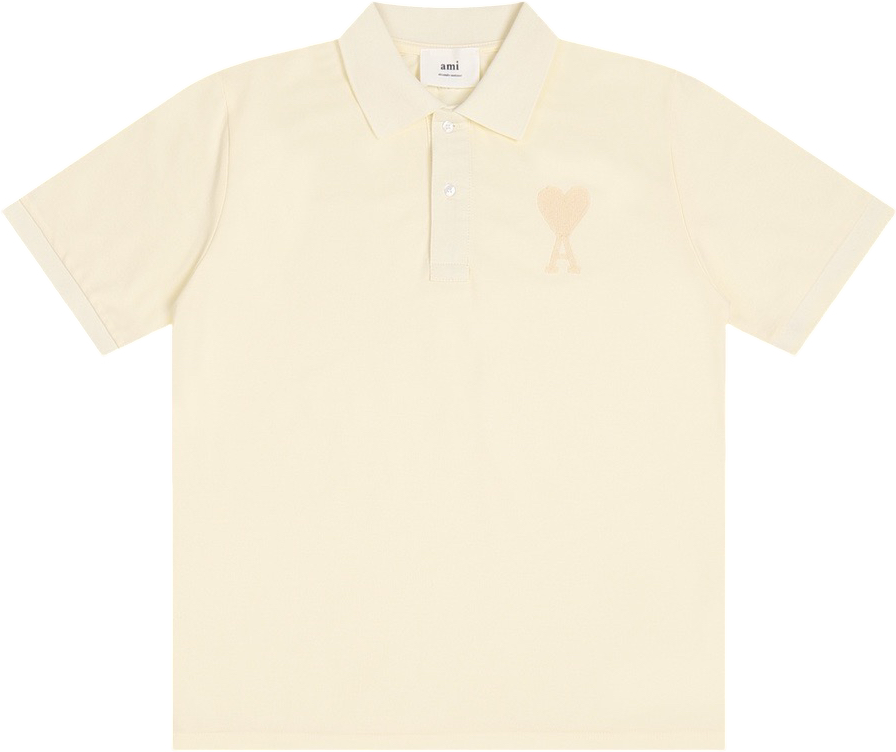 Polo beige à petit logo ami de cœur beige