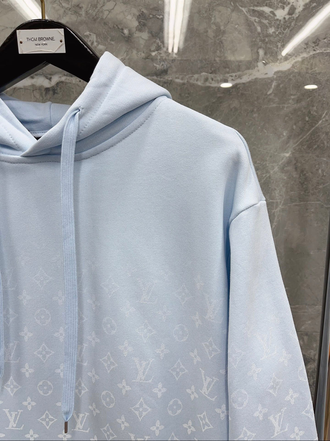 Lv sweatshirt invoice blue sky / white