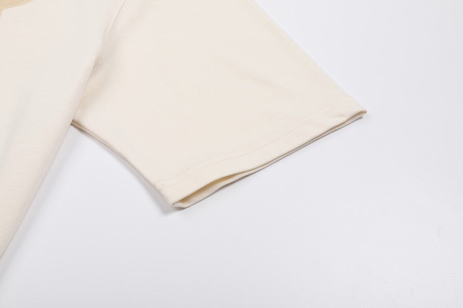 T-shirt beige à petit logo ami de cœur beige