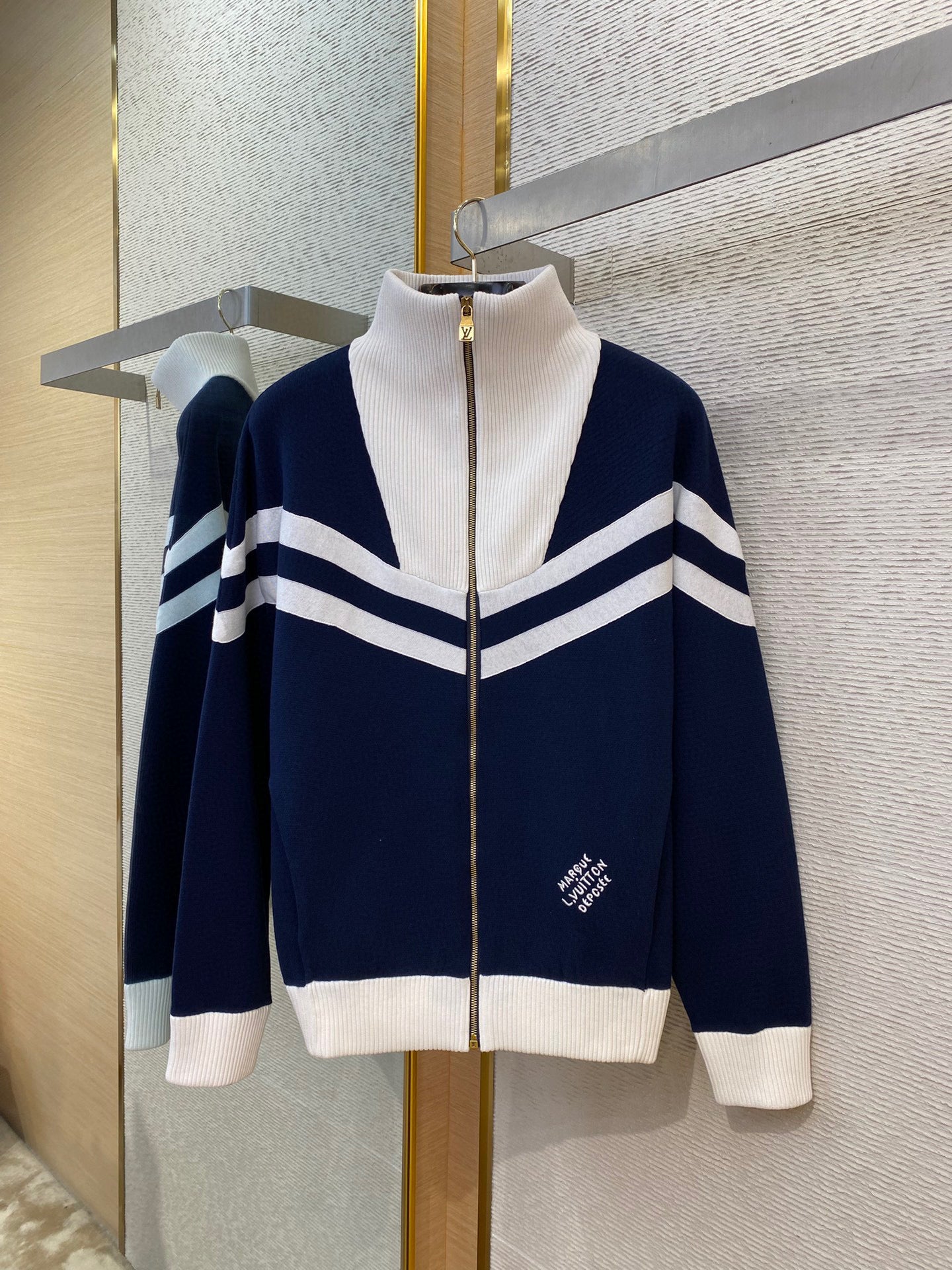 Blouson marin en maille de coton lv