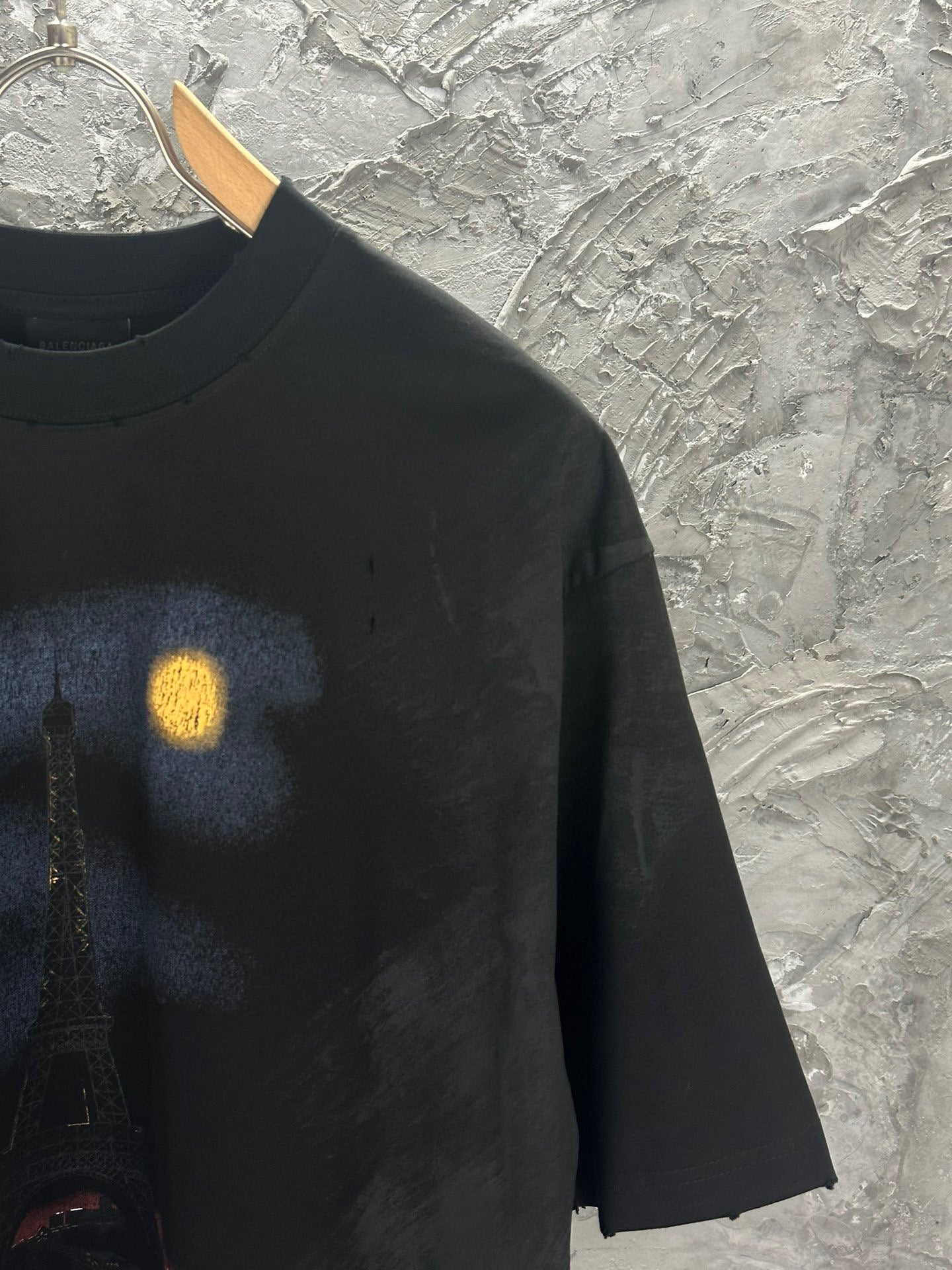 BLNCG T-shirt Paris Moon oversize - Noir