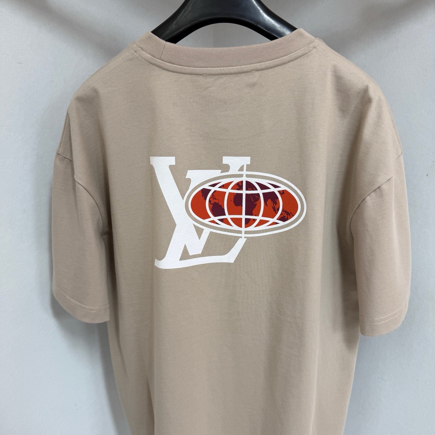 Tee-shirt lv graphique ornementé en coton