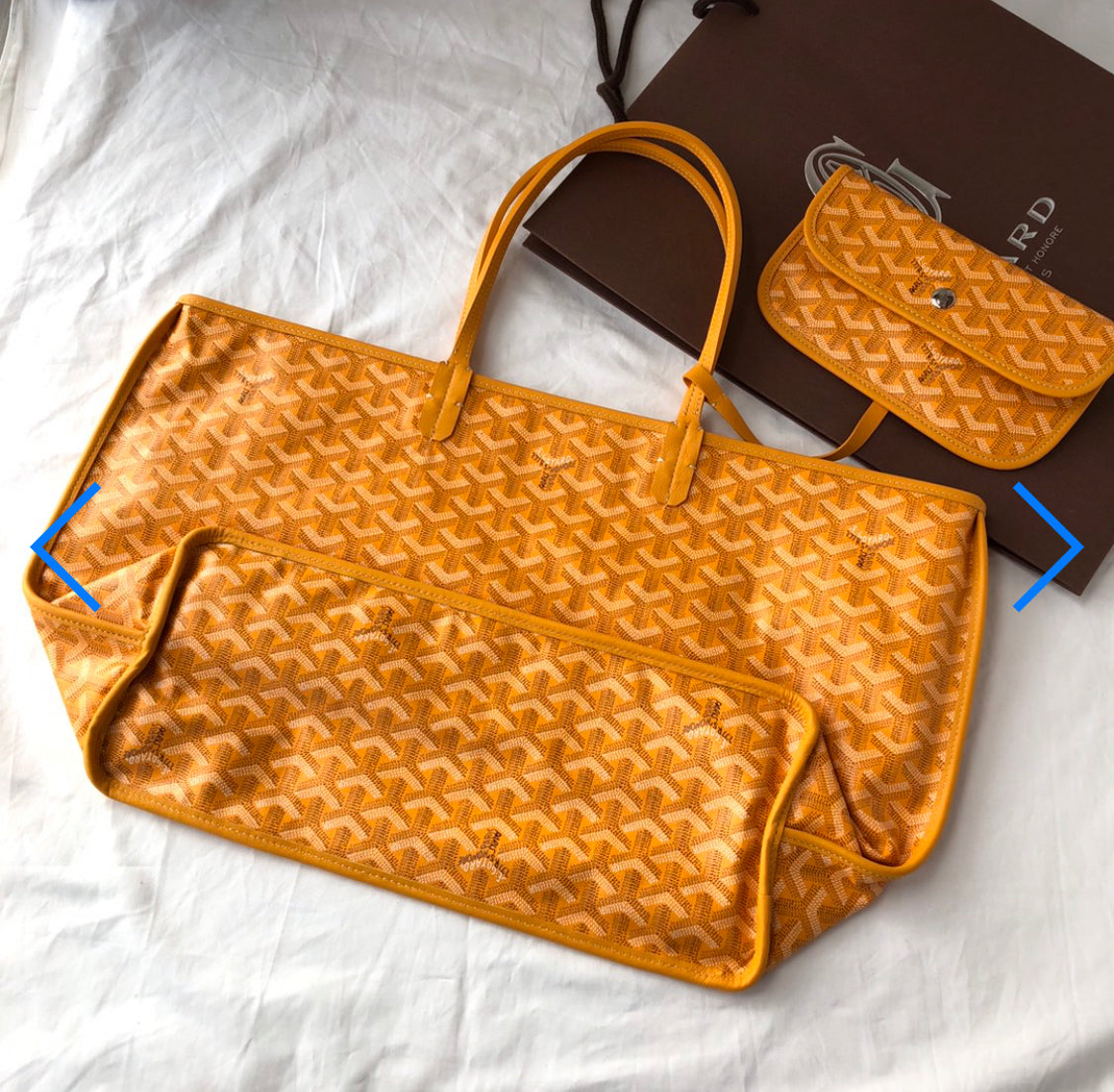 Saint louis yellow invoice bag
