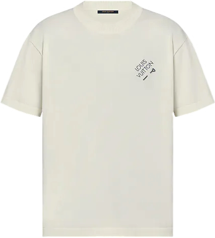 Tee-shirt manches courtes à signature brodée