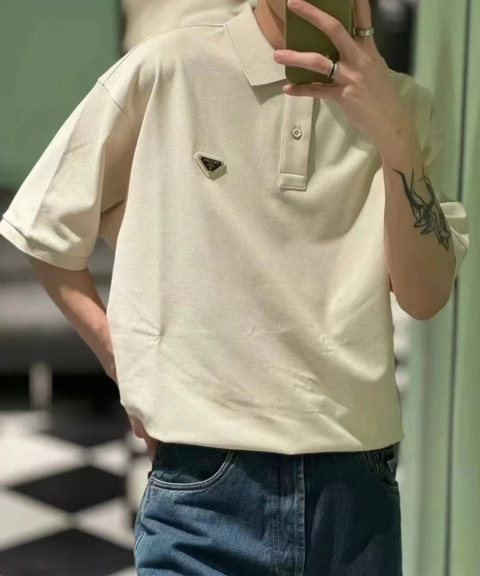 Beige Prd Polo Set