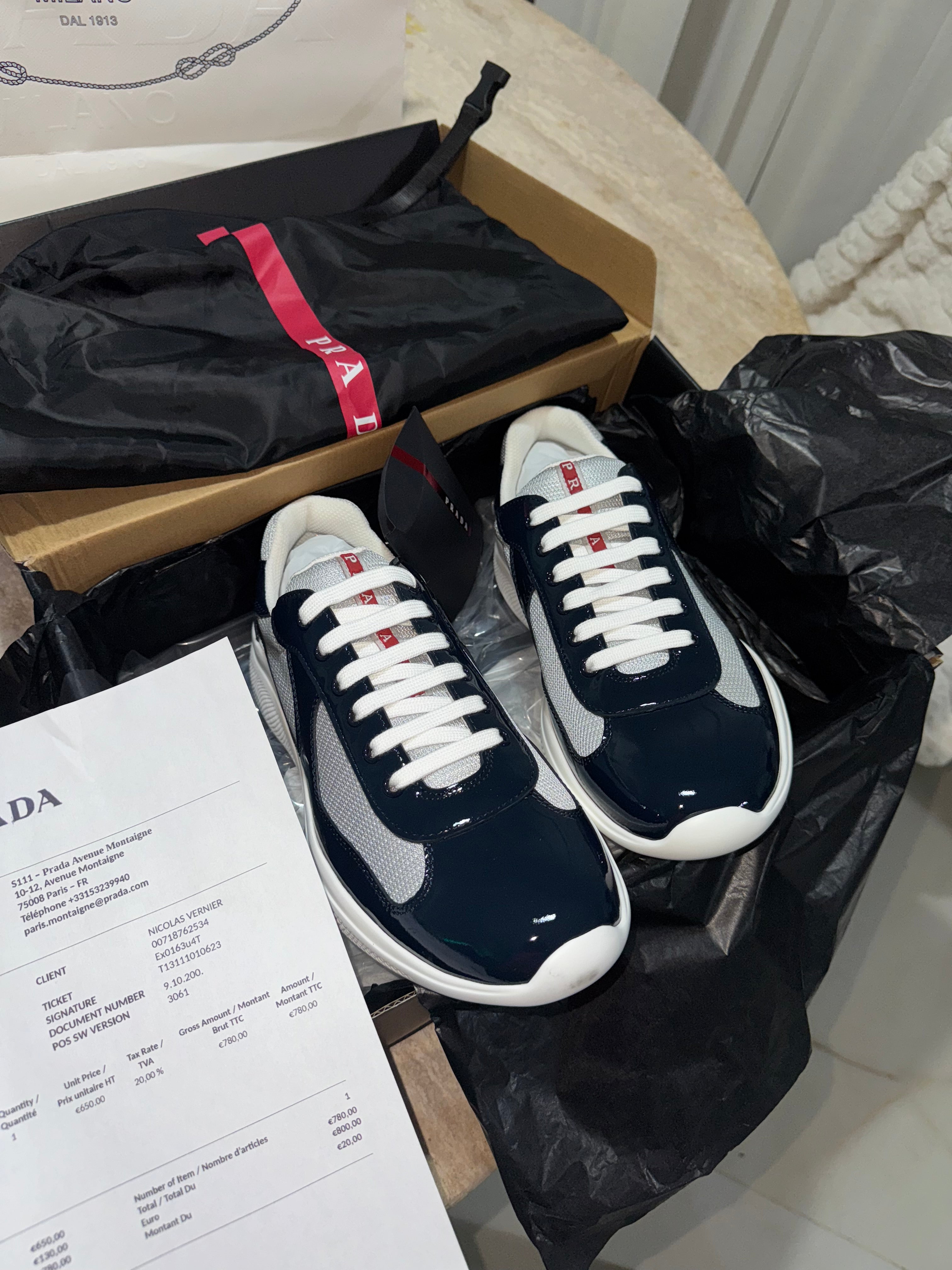 Sneakers Prd America ´ s Cup tissu bike lisse blue night 10/10 V3S 📦🚚⚡️