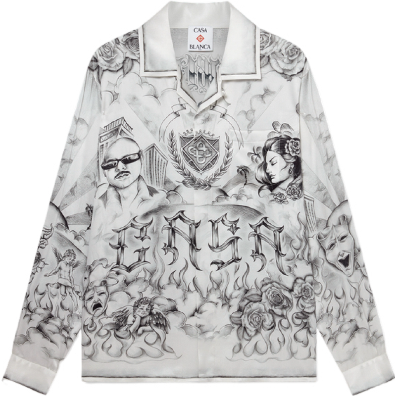 Chemise Casa manches longues tattoo