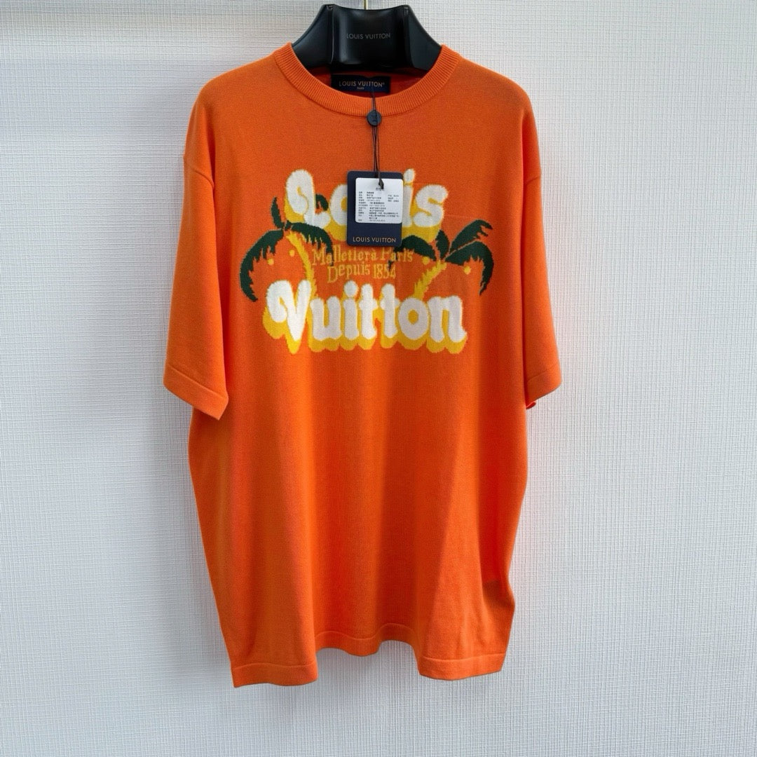 Tee-shirt lv manches courtes en coton