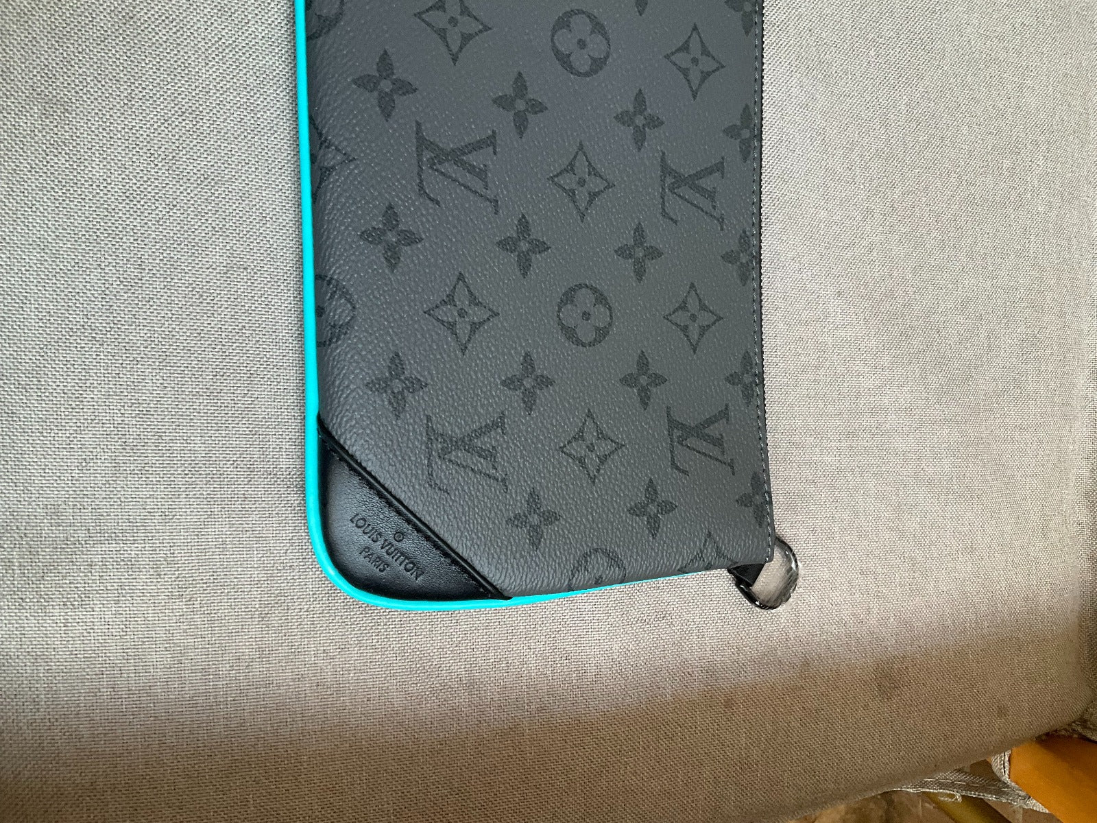 Sac Trio Messenger Grey blue 10/10 facture