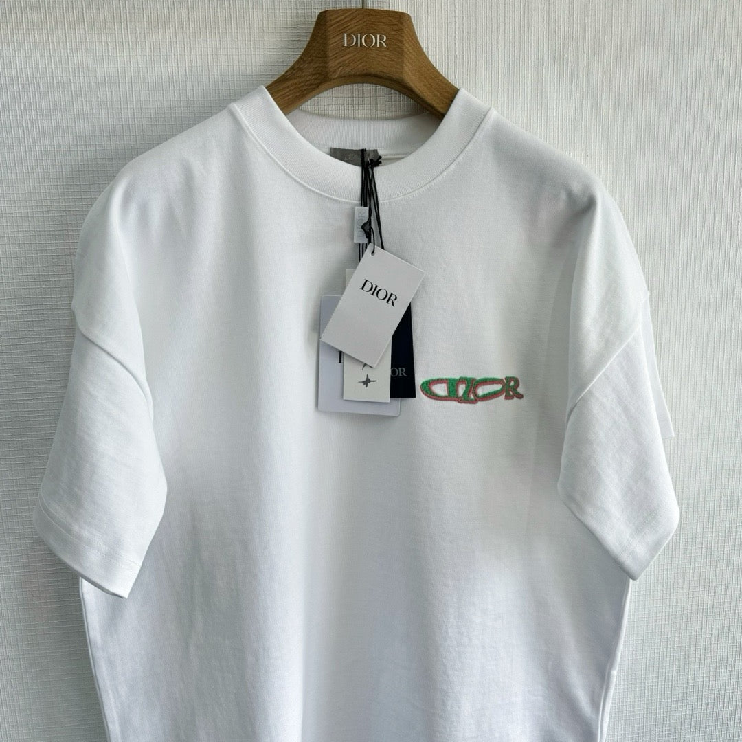T-shirt CD AND LEWIS HAMILTON, coupe oversize Jersey de coton blanc