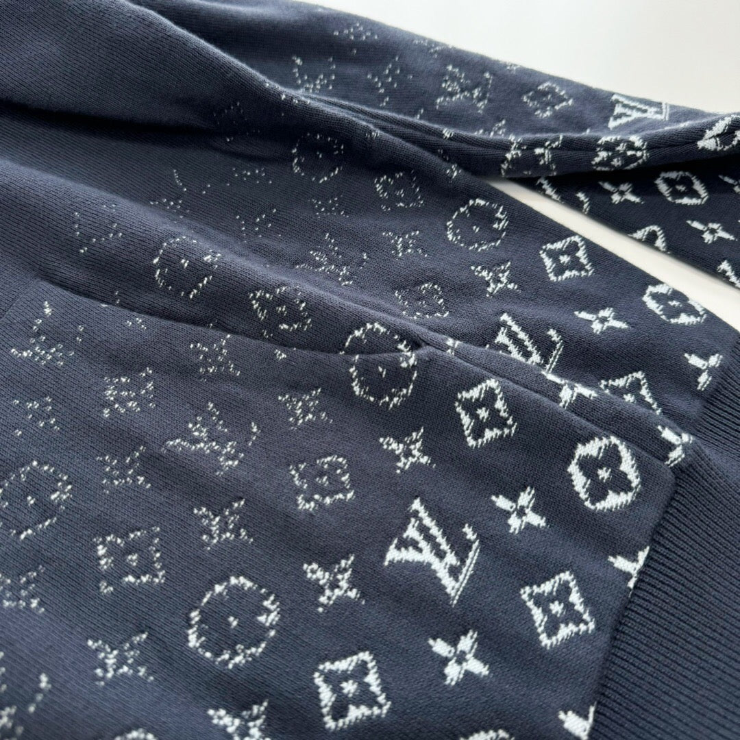 Sweatshirt à capuche en coton Monogram Gradient lv