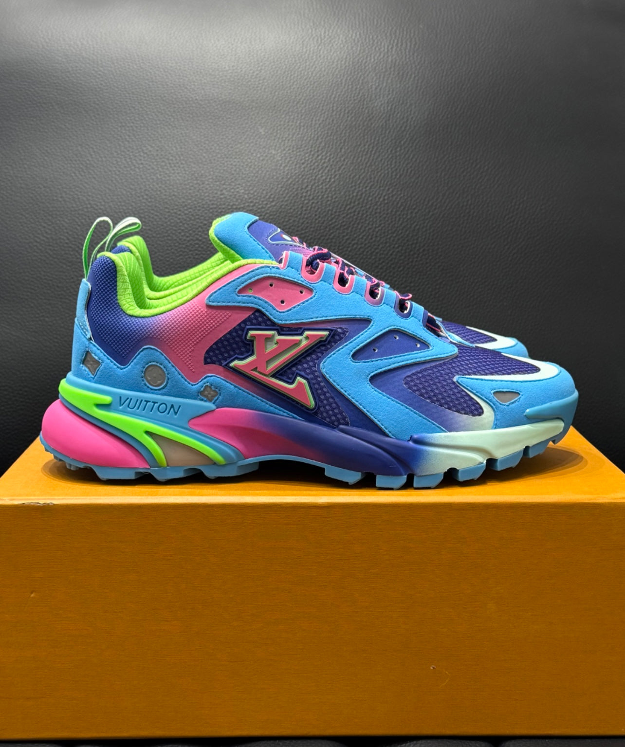 Sneakers Lv tatic blue pink facture