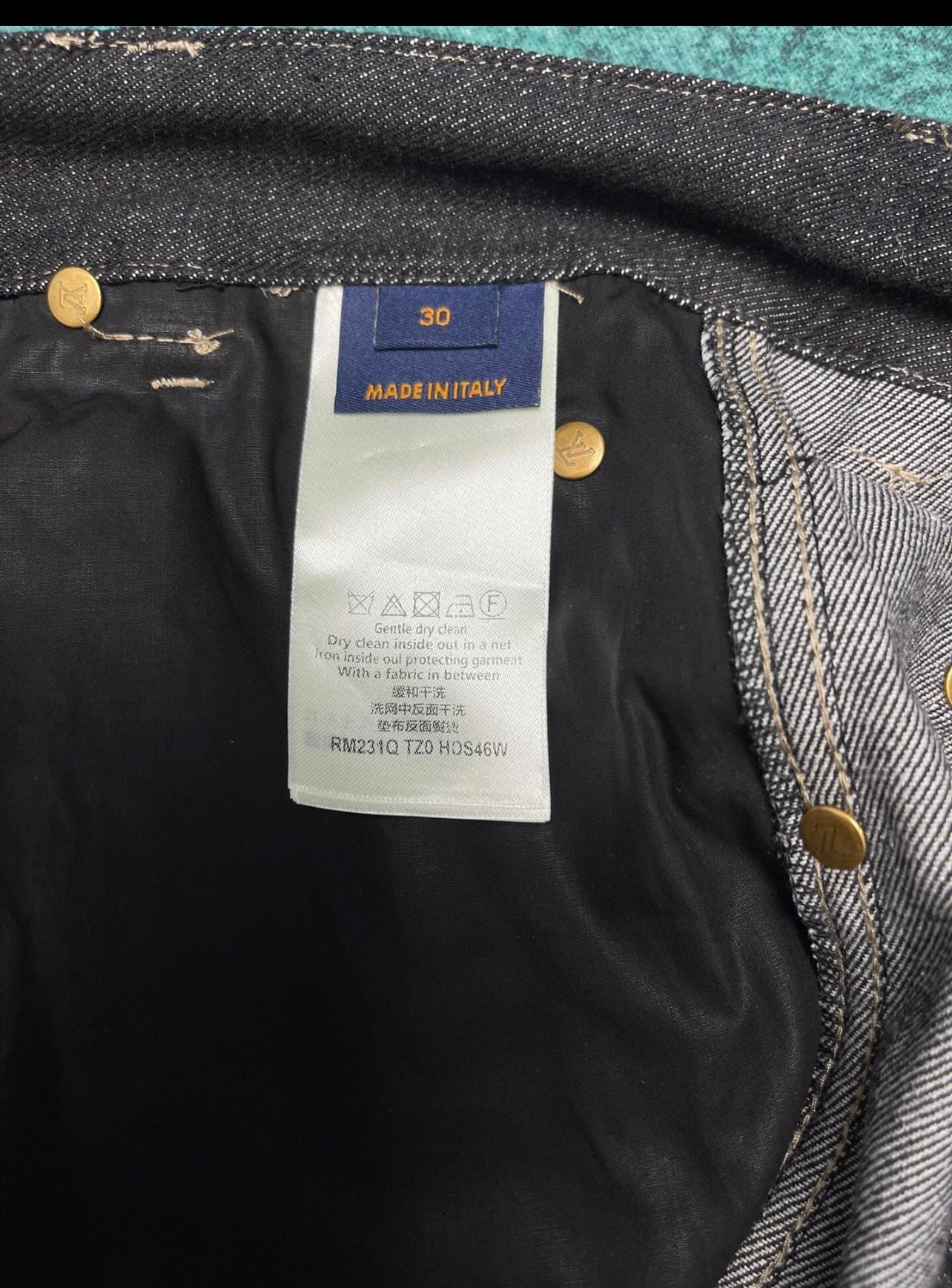 Lv Mono-Blumenjeans
