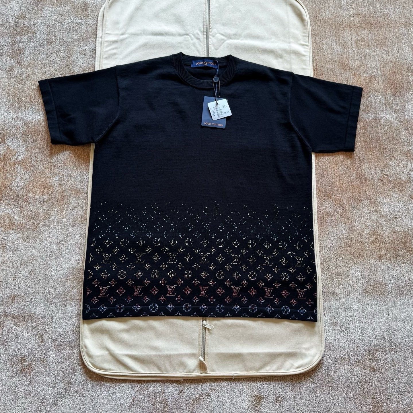 Tee-shirt lv ornementé Monogram Gradient