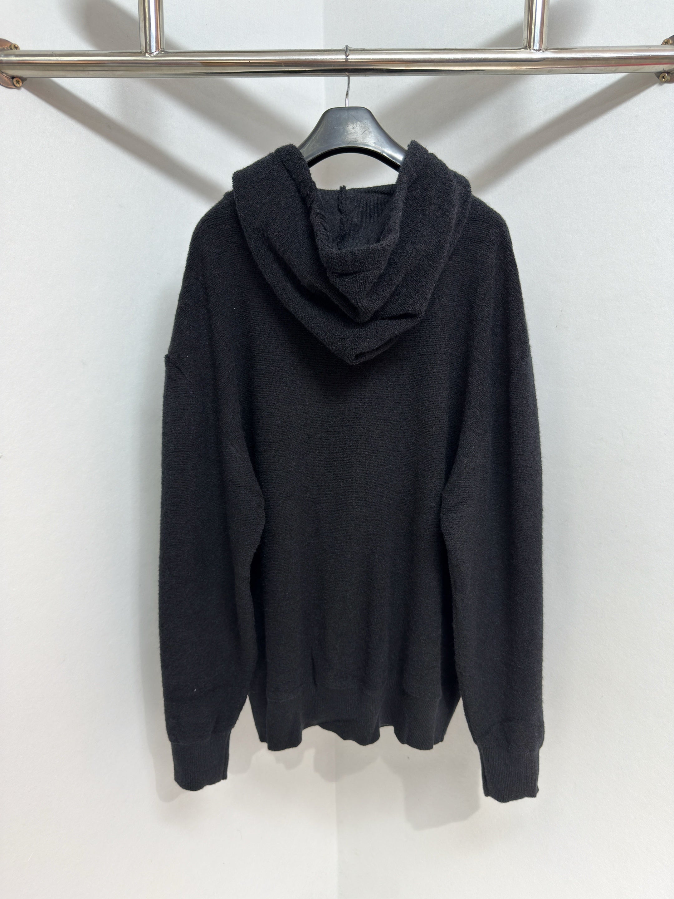 Sweat à capuche en laine Loew bleu nuit 10/10