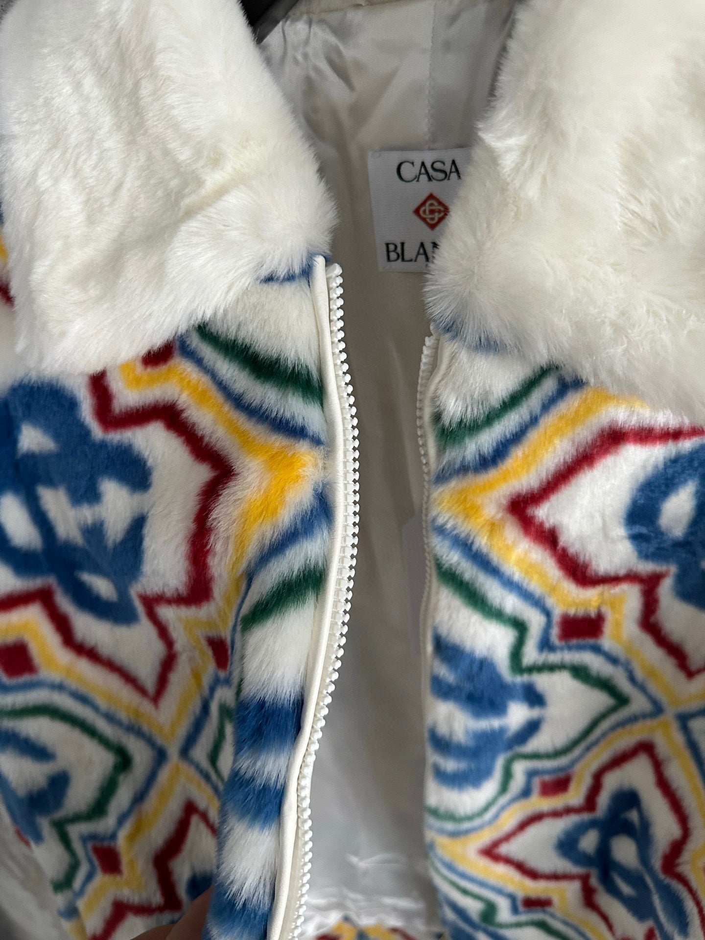 Casa veste en fourrure Jacquard