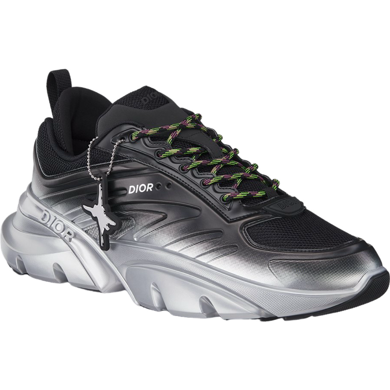 Sneaker B44 Blade Maille technique noir argenté tissu technique