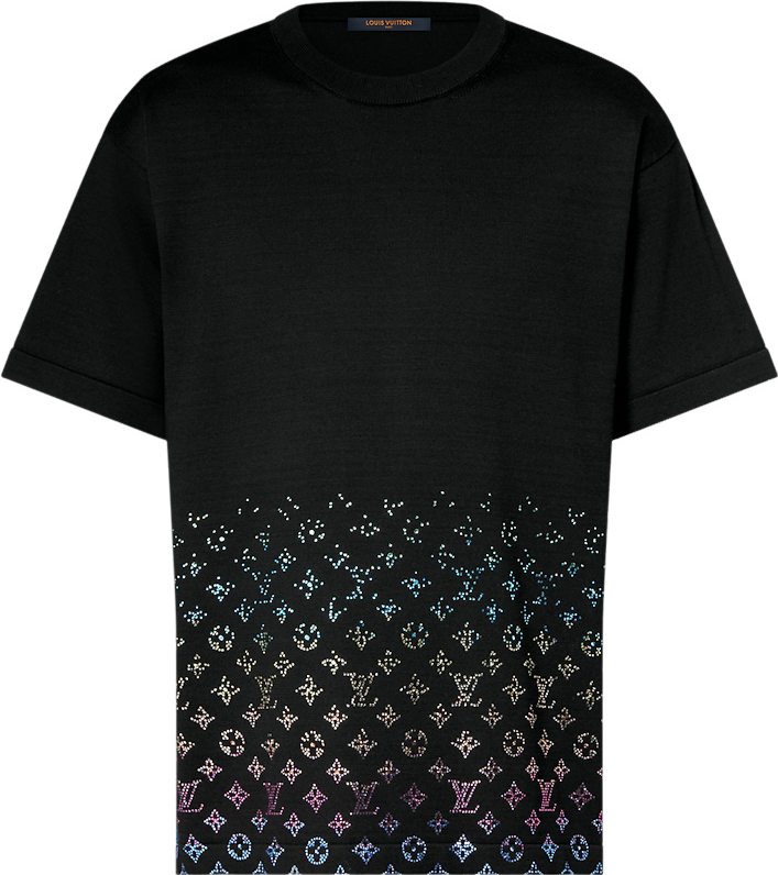 Tee-shirt lv ornementé Monogram Gradient