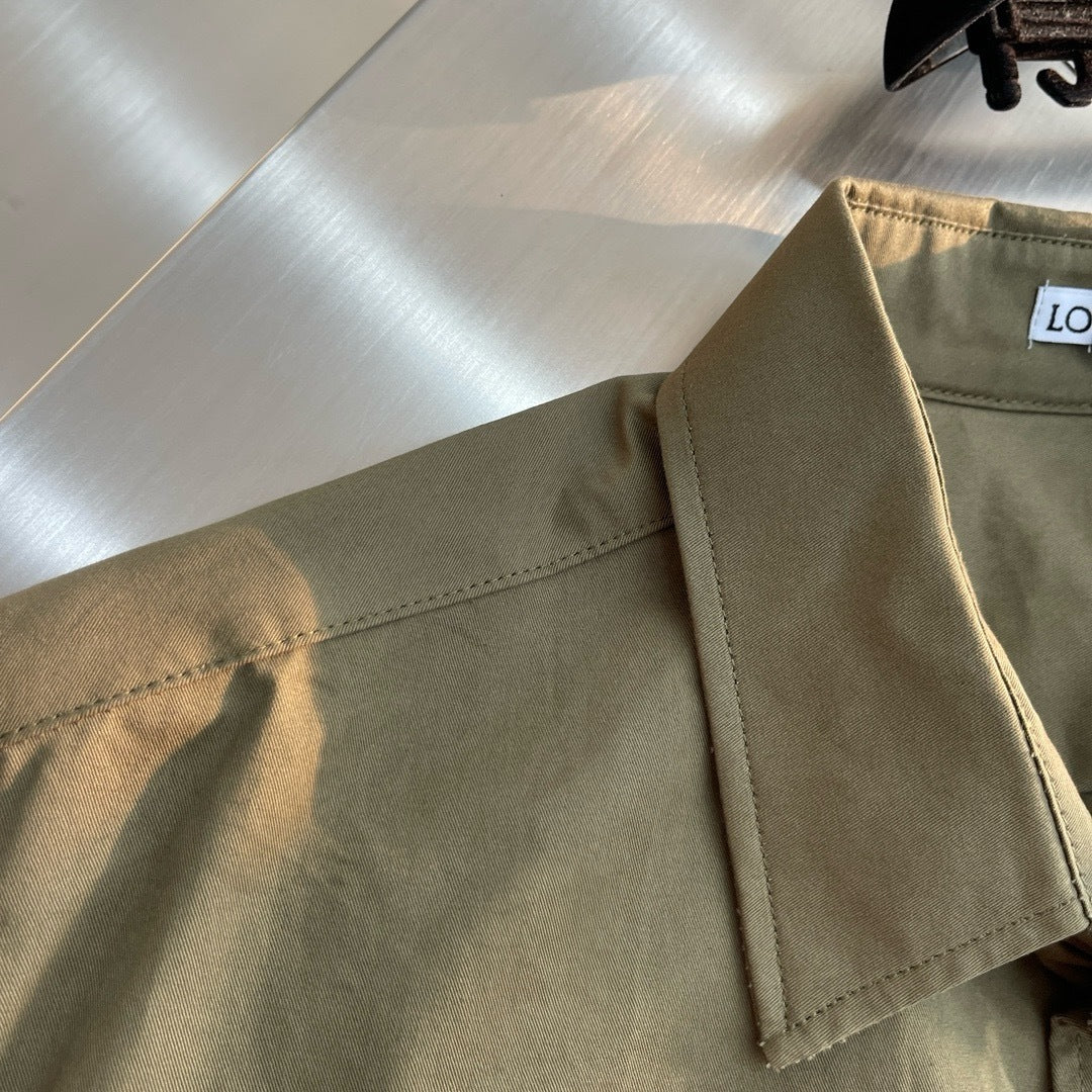 Chemise Loew en coton kaki 10/10
