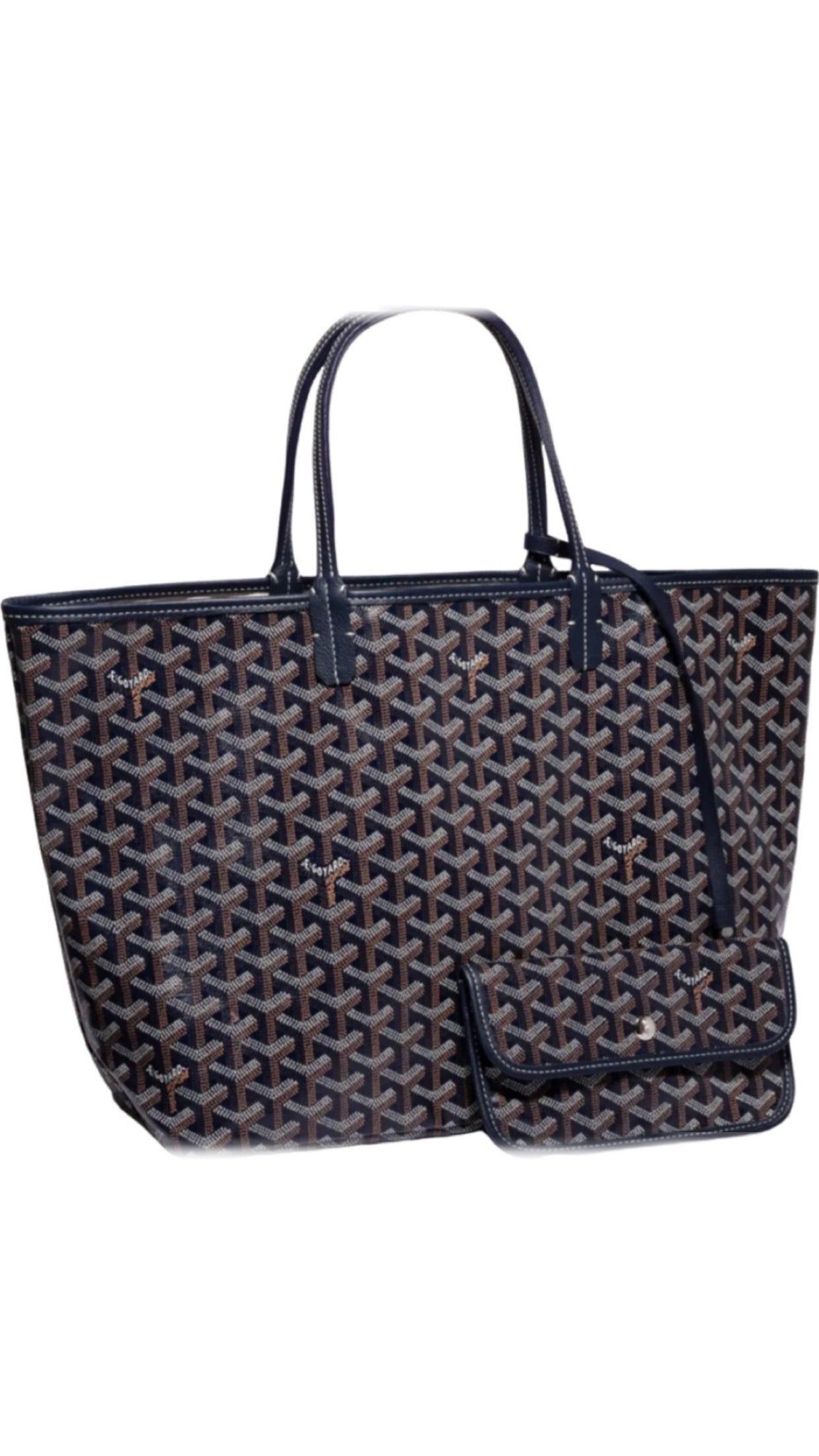 Saint louis blue navy invoice bag