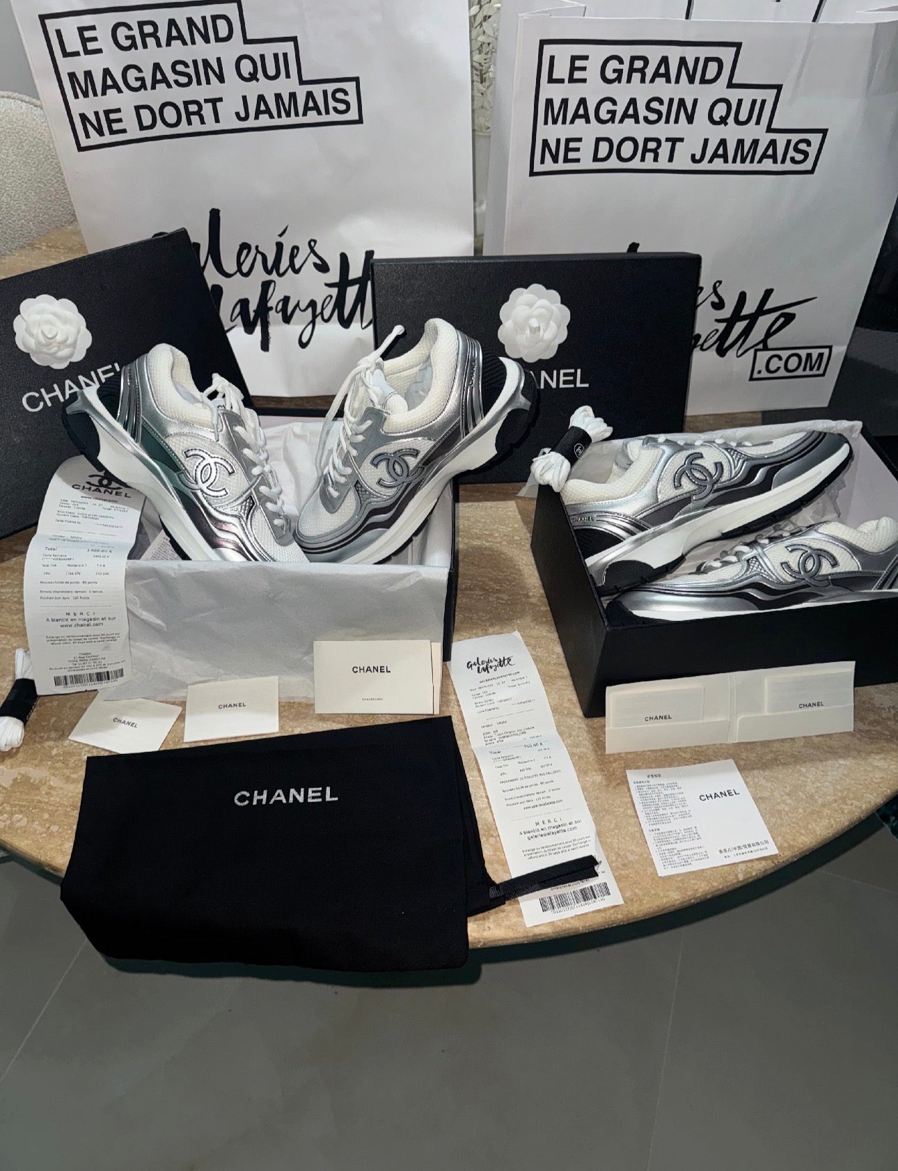 Sneakers chan 10/10 silver