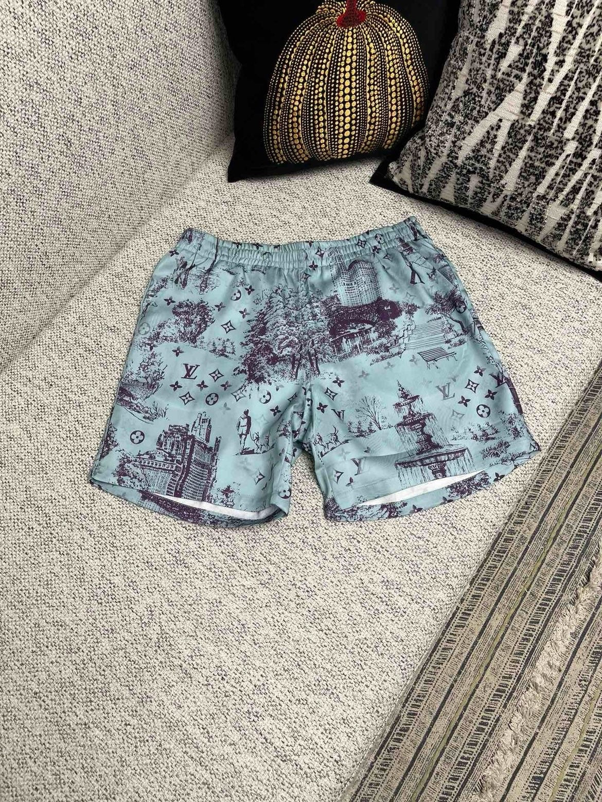 Ensemble lv Printed Silk Shorts