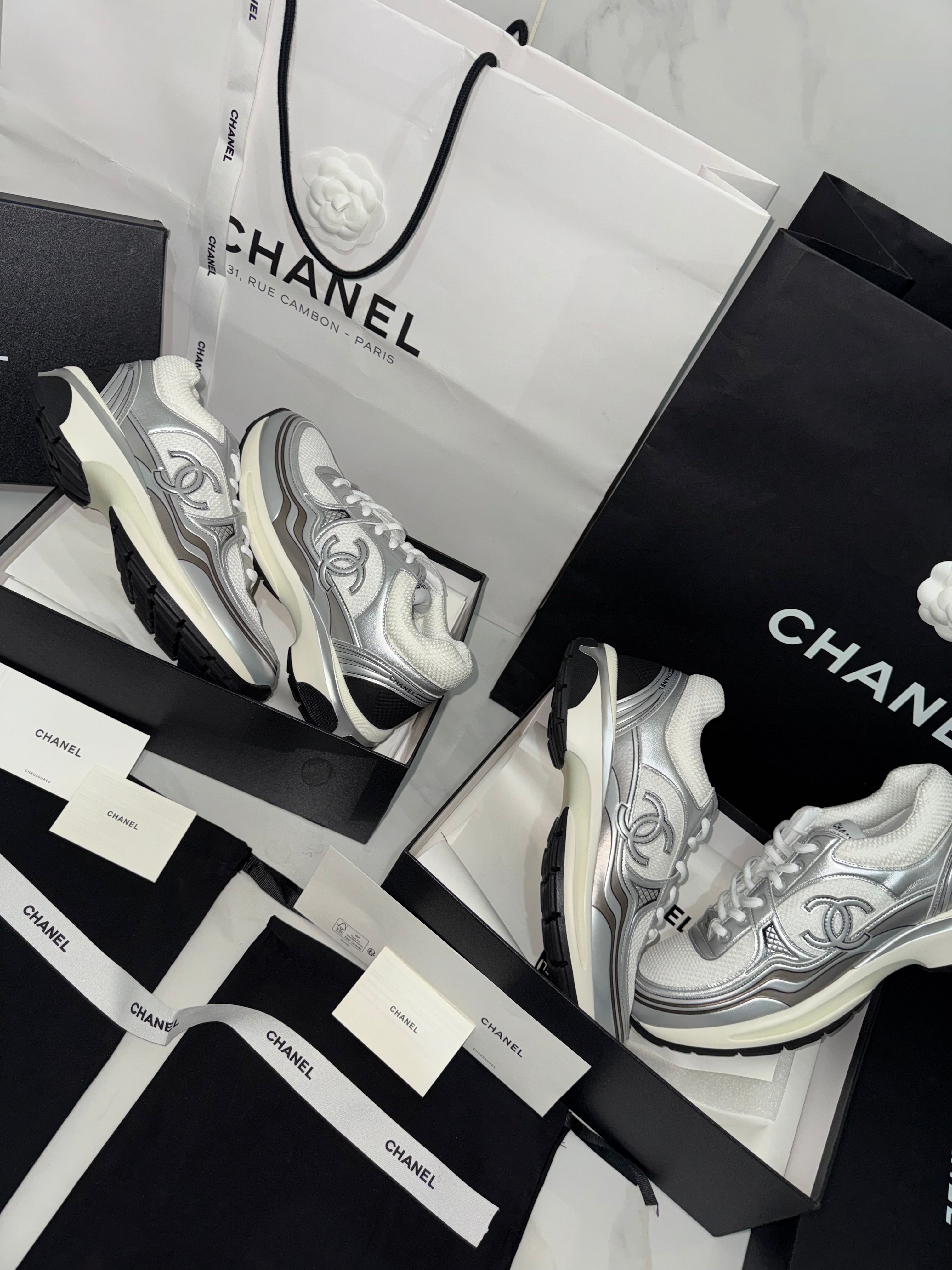 Sneakers chan 10/10 silver V3S