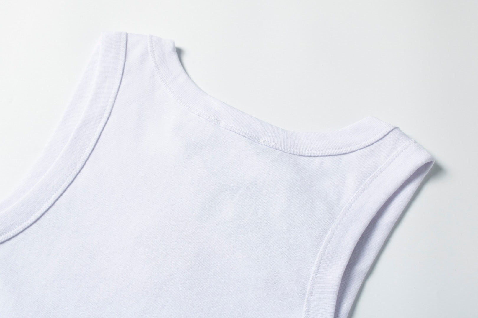 White Prd Plate Tank Top