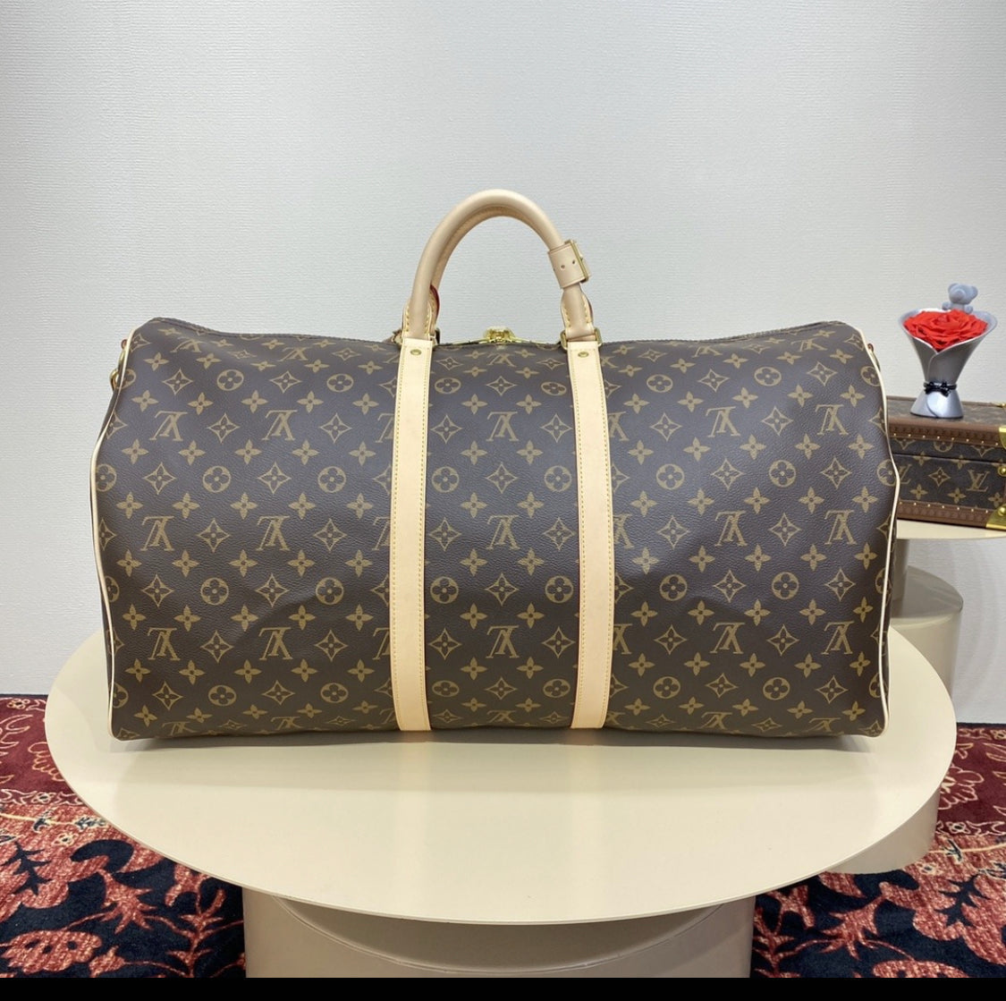 Sac keepall 55 toile monogram facture