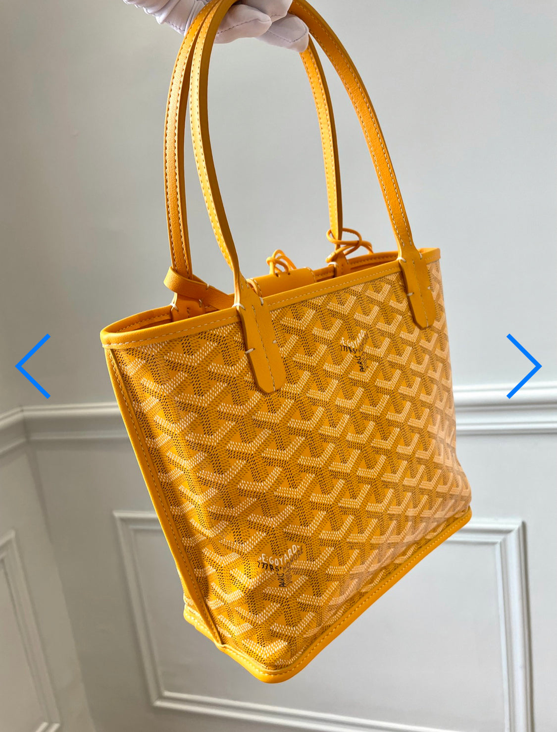 Sac Anjou Mini yellow facture