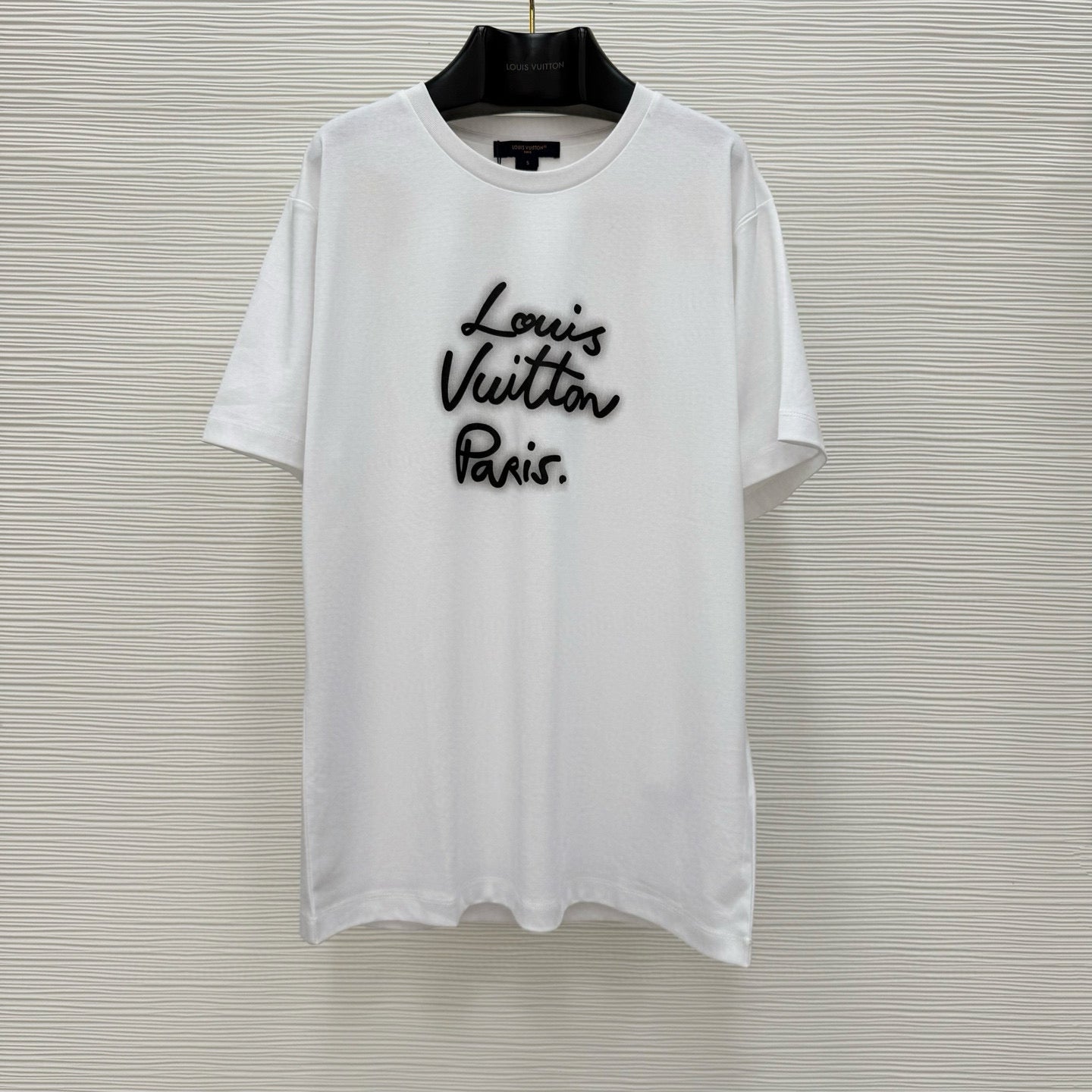 Tee-shirt à signature effet néon lv femme
