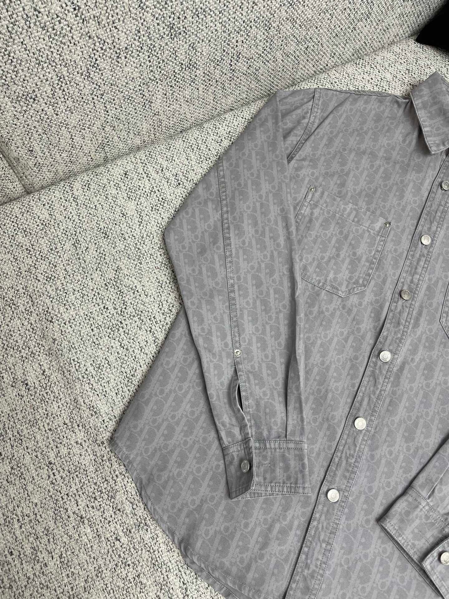 Ensemble CD Oblique Denim de coton gris