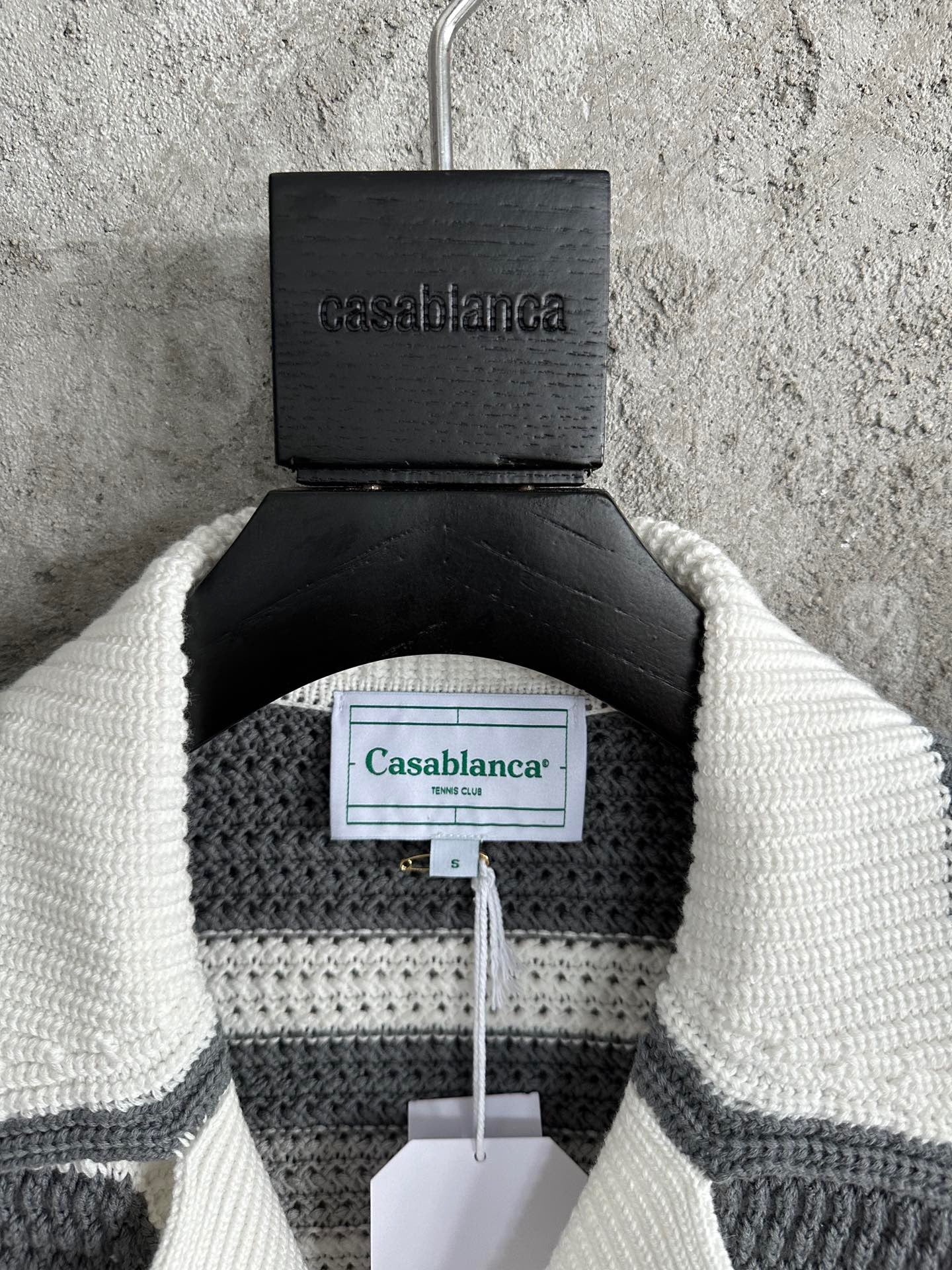 Ensemble casa B côtelé manches courtes grey crochet