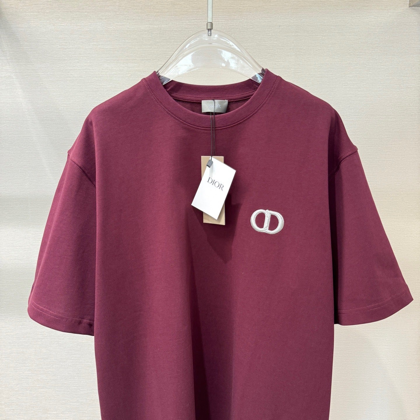 T-shirt CD Icon, coupe relax bordeaux