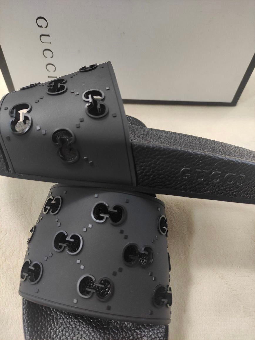 Black gg flip-flops invoice