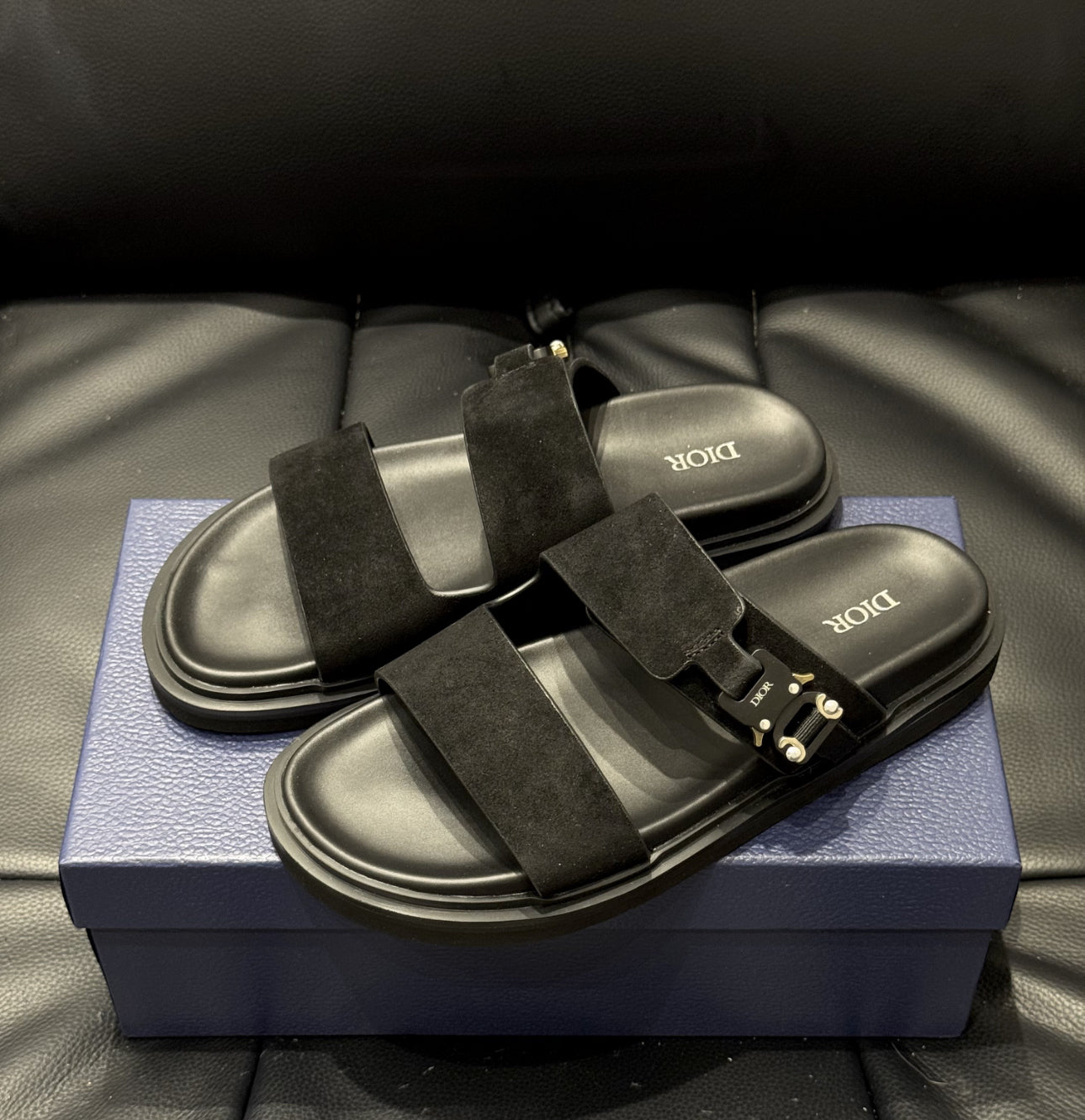 Sandale Dior Aqua Suède noir