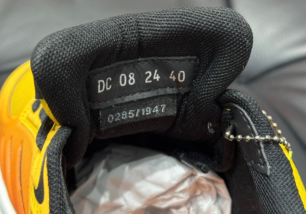 Sneaker B44 Blade DIOR AND LEWIS HAMILTON – ÉDITION LIMITÉE ET NUMÉROTÉE Maille technique orange gradient et tissu technique orange gradient