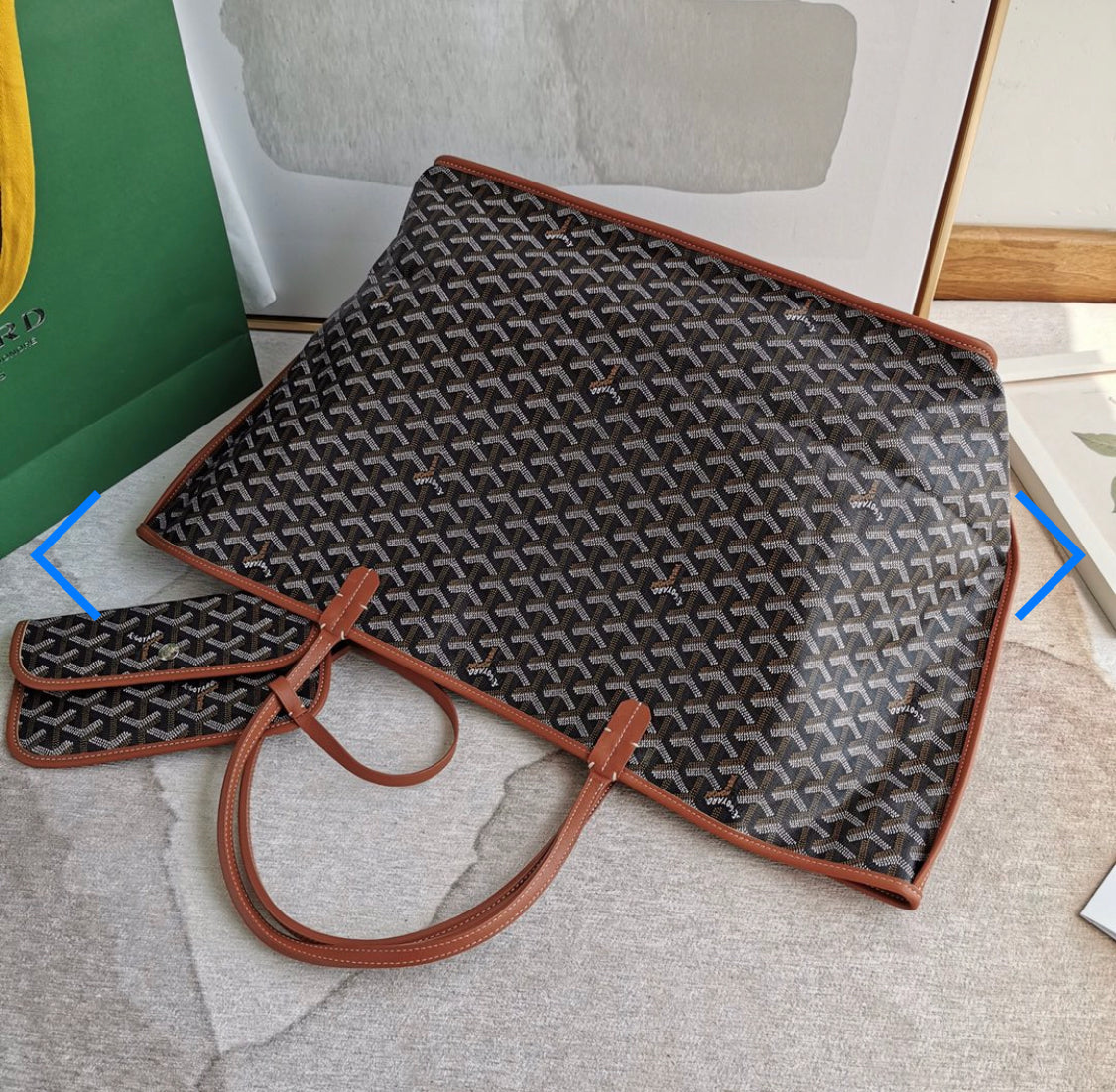Saint Louis Brown Invoice Bag