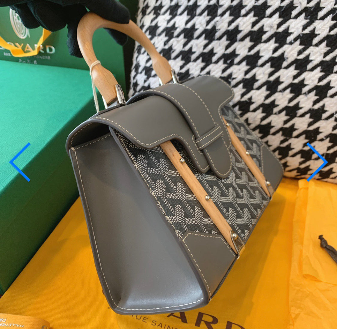 Sac Saigon mini grey facture