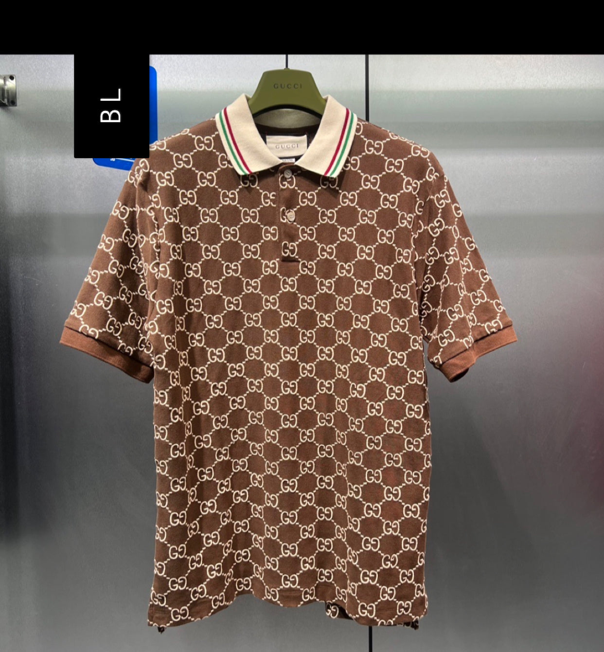 Dark brown Gg polo shirt invoice