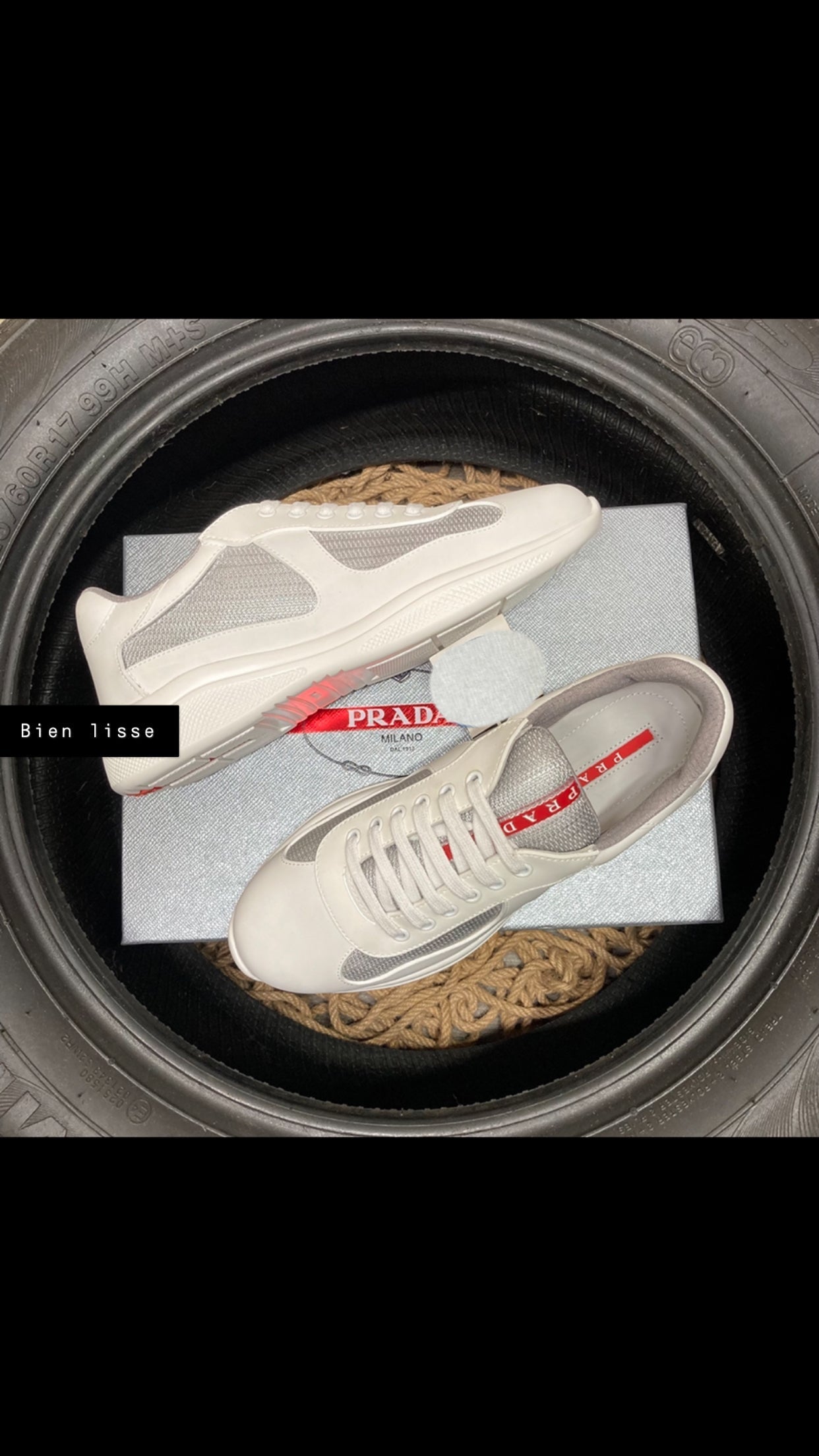 Sneakers Prd America ´ s Cup Gomme & tissu bike white