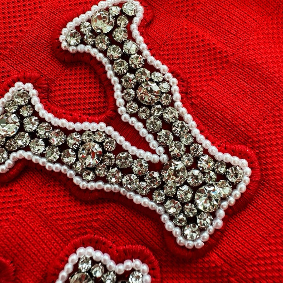 Tee-shirt à patch LV brodé en coton piqué