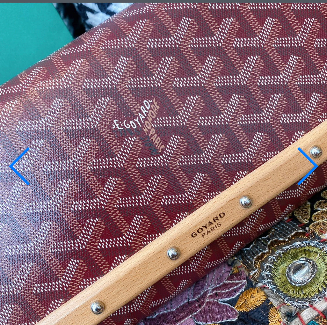 Monte Carlo mini burgundy invoice case