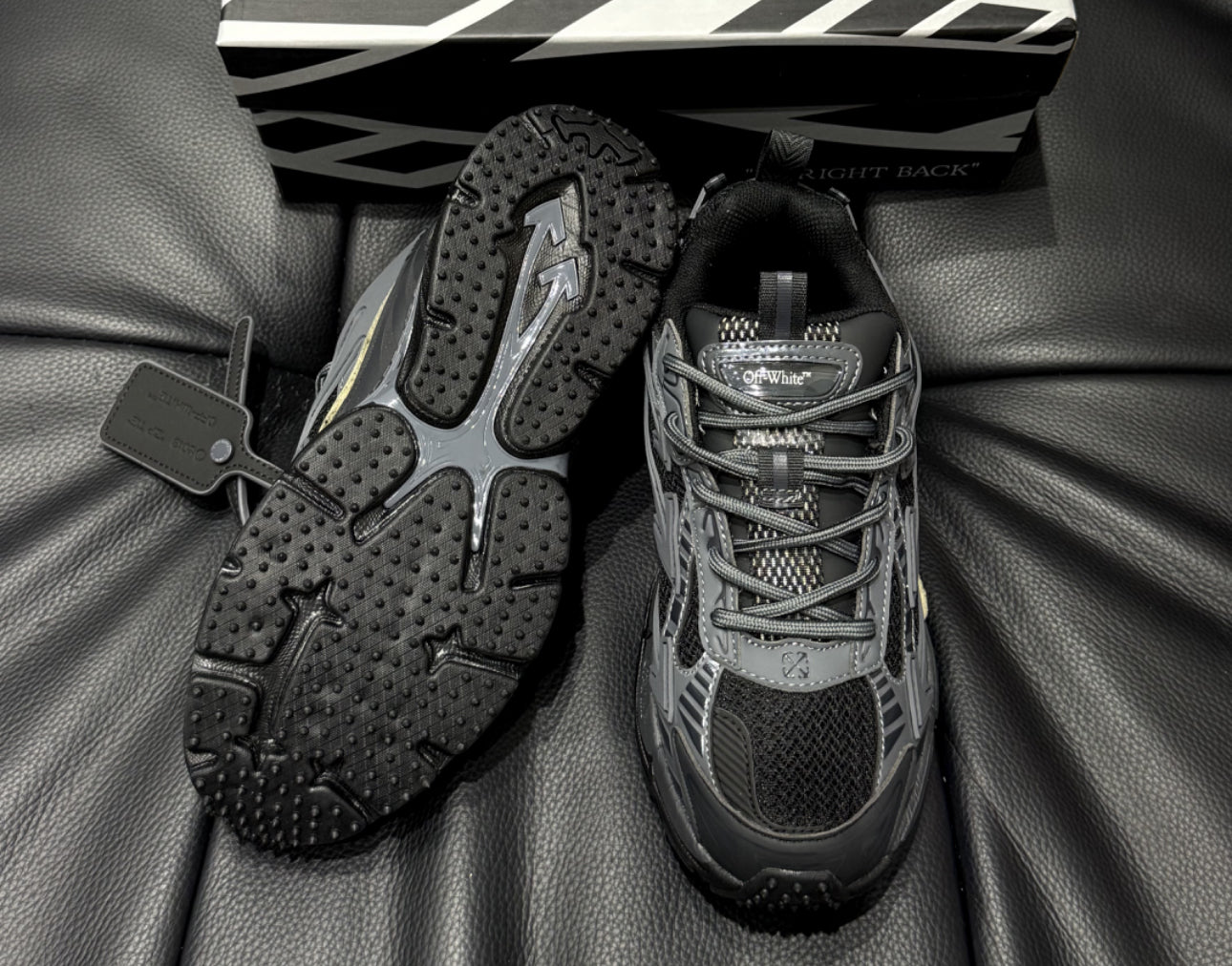 Off Wht Be Right back Black yellow